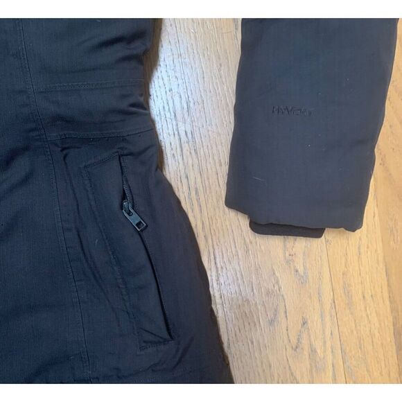 The North Face Brown Hyvent Goose Down Parka LONG JACKET COAT hooded sz small - Picture 7 of 10